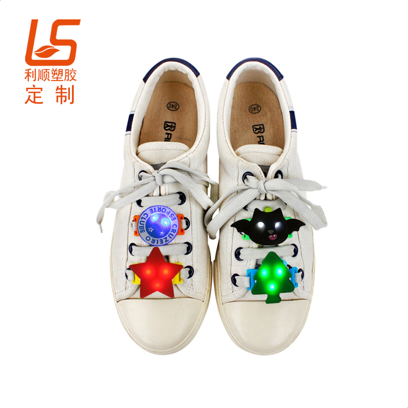 卡通公仔硅膠發(fā)光鞋扣定制