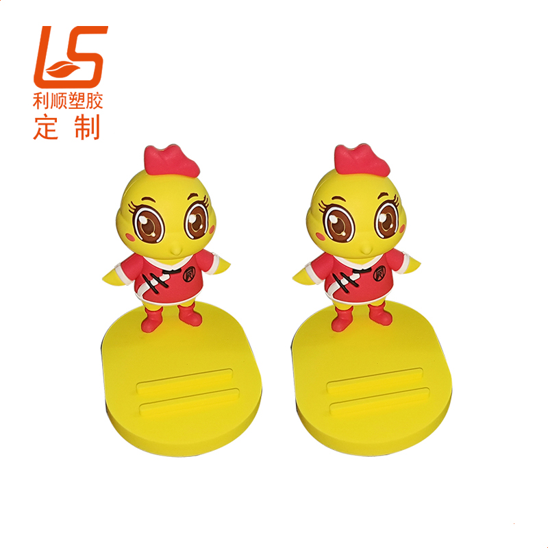 定制PVC軟膠手機(jī)支架 卡通立體公仔手機(jī)架